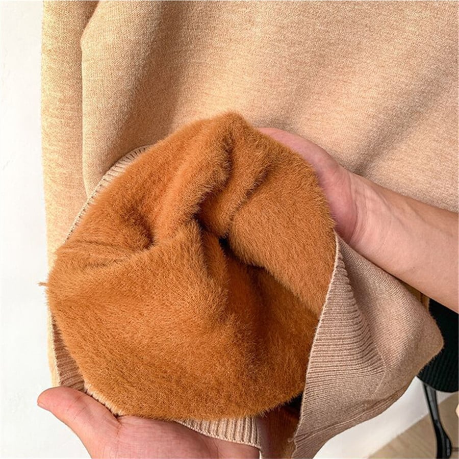 Naotstore - Cozy Women's Turtleneck Fleece Pullover Sweater