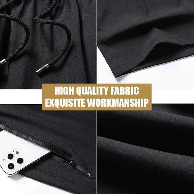 Naotstore - Stylish and Comfortable Plus Size Men's Ice Silk Stretch Shorts