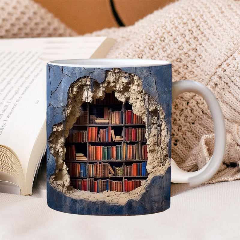 š¤£Last day! š„Special sale - 3D Bookshelf Mug - naotstore