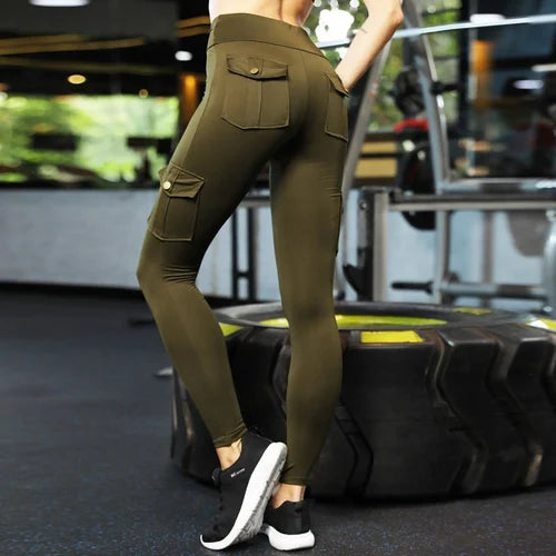 Naotstore - Women's Pocket Sexy Stretch Leggings Fitness Track Pants