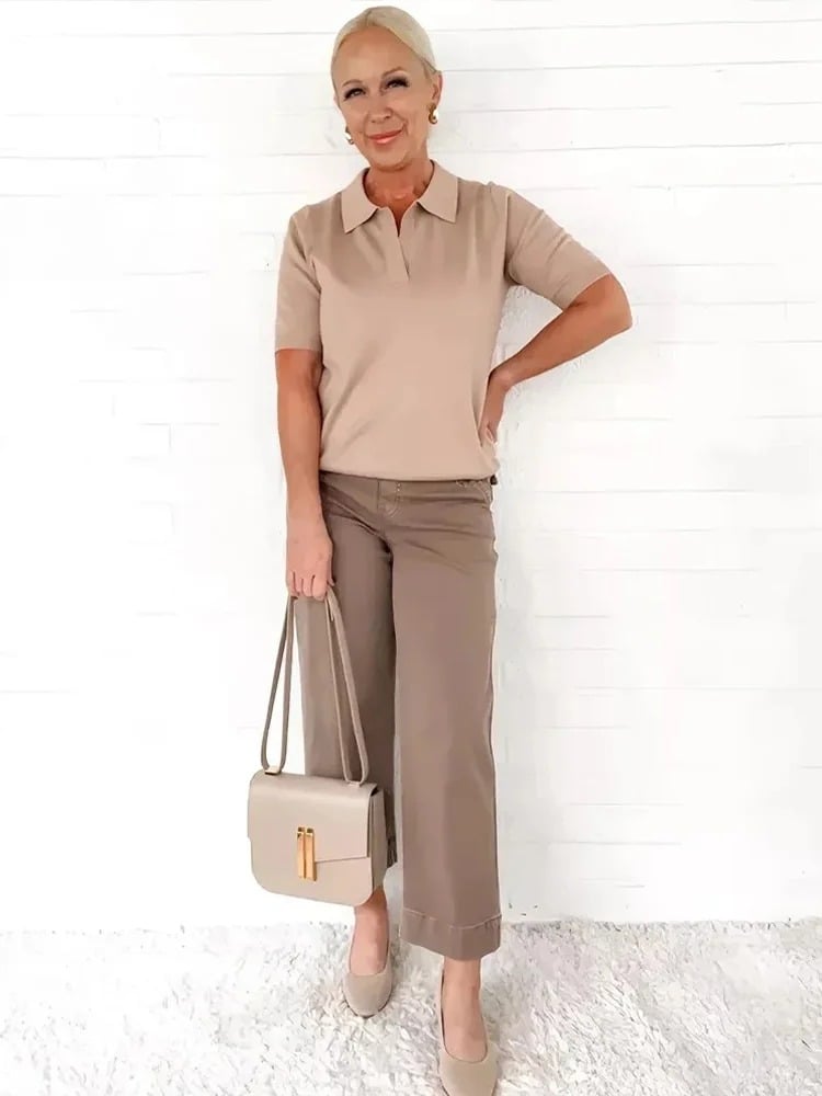 đLast day! đ„Special sale -Tummy Control Twill Cropped Wide Leg Pant - naotstore