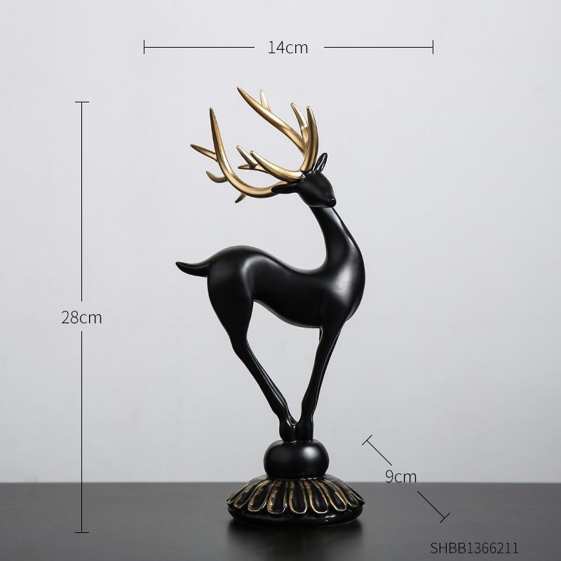 🔥Special products this week - Handmade Golden Deer Animal Figurine - naotstore