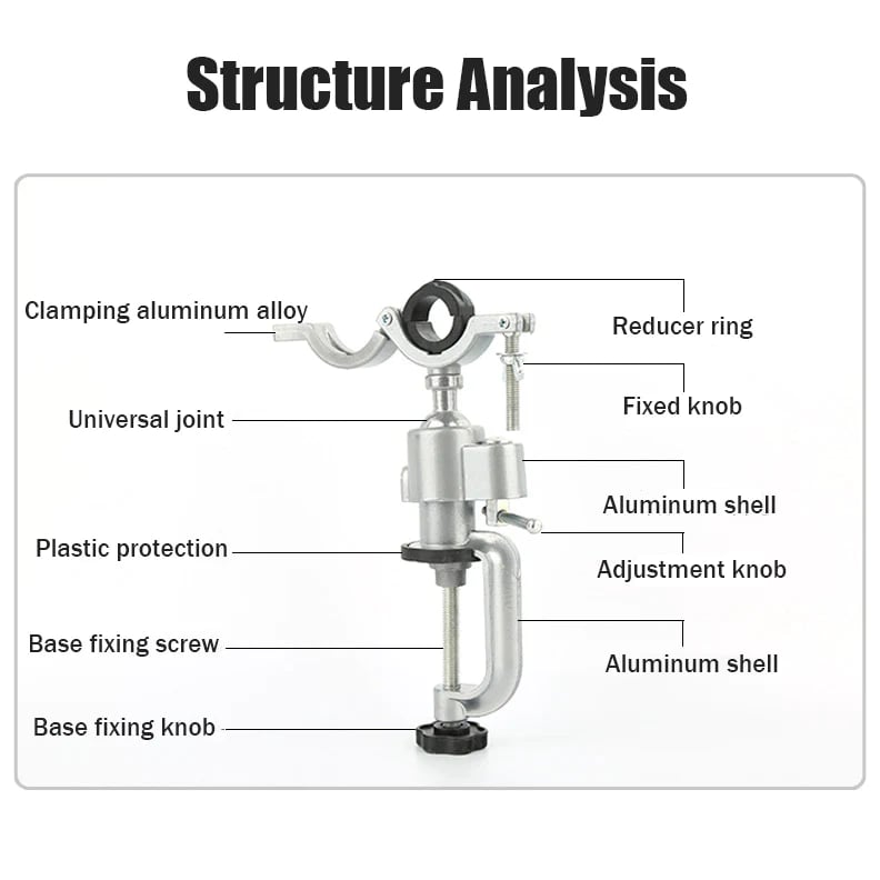 Naotstore - Flexible rotating electric grinder and electric drill universal rotating fixed bracket