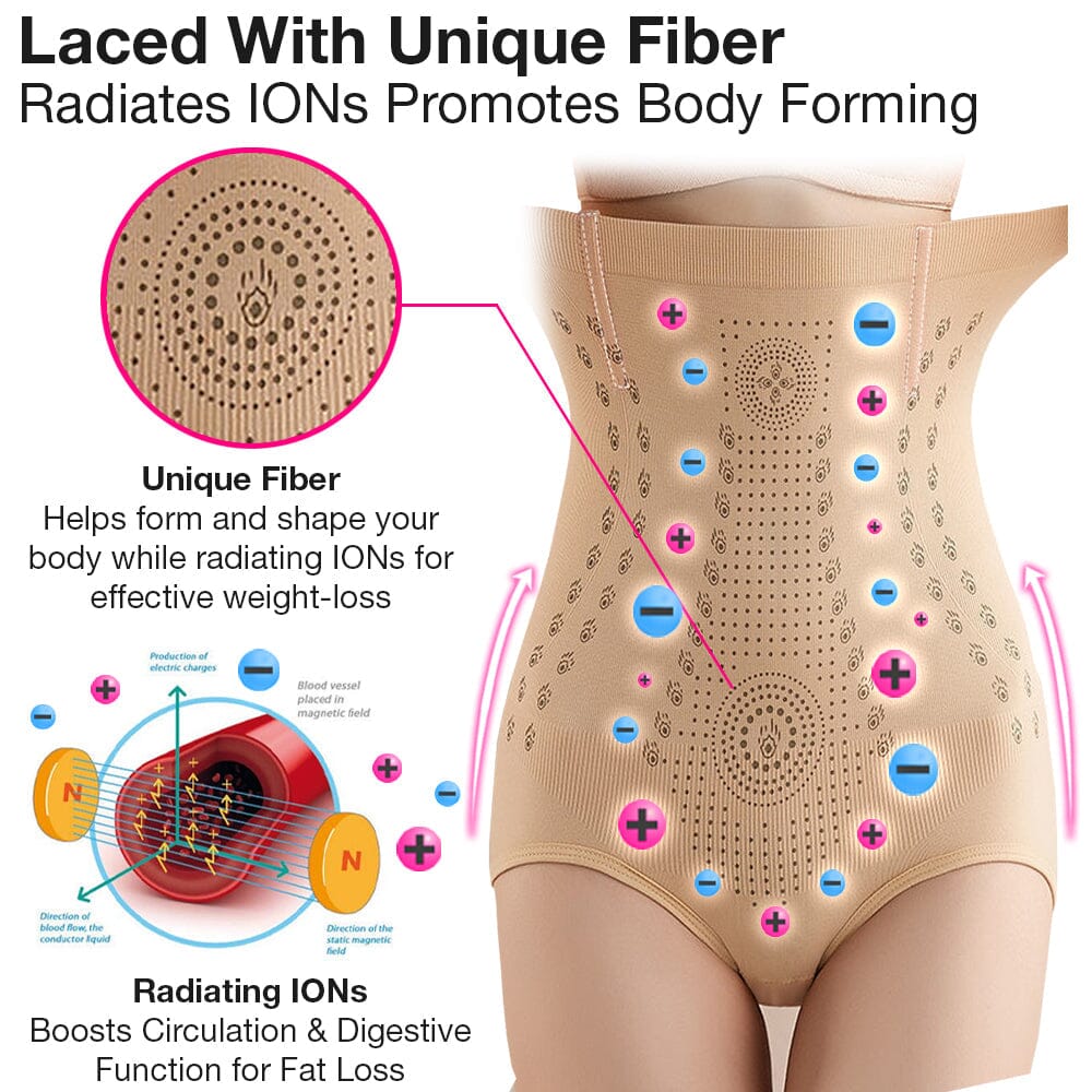 đ„The hottest item this month - Negative ion high waist graphene unique fiber repair body shaping clothing - naotstore