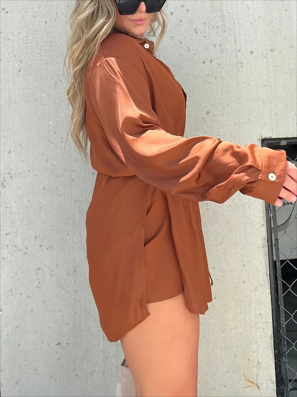 💥Hottest items this month - Versatile must-have women's solid color long-sleeved shirt set - naotstore