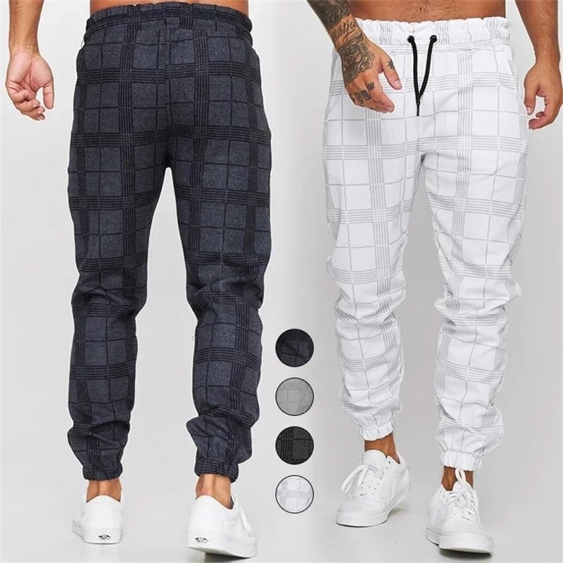 Naotstore - Men's Plaid Casual Pants
