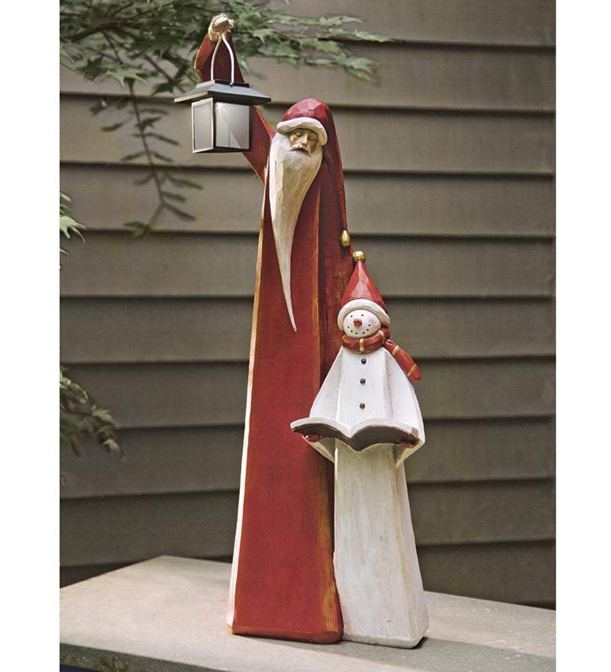 Naotstore - Santa And Snowman Sculpture