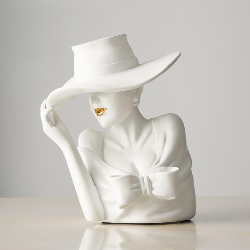 Naotstore - Modern Girl Statue Flower Vase