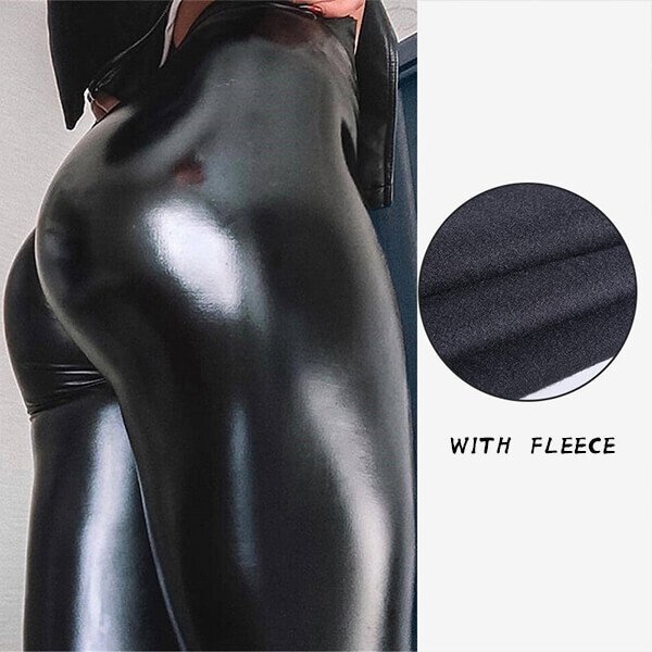 Naotstore - S-shaped PU Leather Leggings