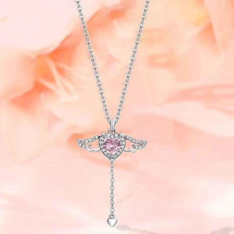 Pink Angel Wings Necklace - naotstore