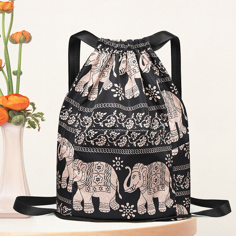 Drawstring Foldable Large Capacity Dry-wet Separation Travel Sports Backpack - naotstore
