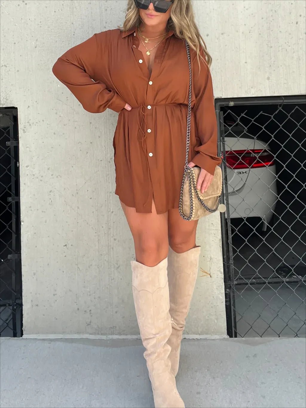 💥Hottest items this month - Versatile must-have women's solid color long-sleeved shirt set - naotstore