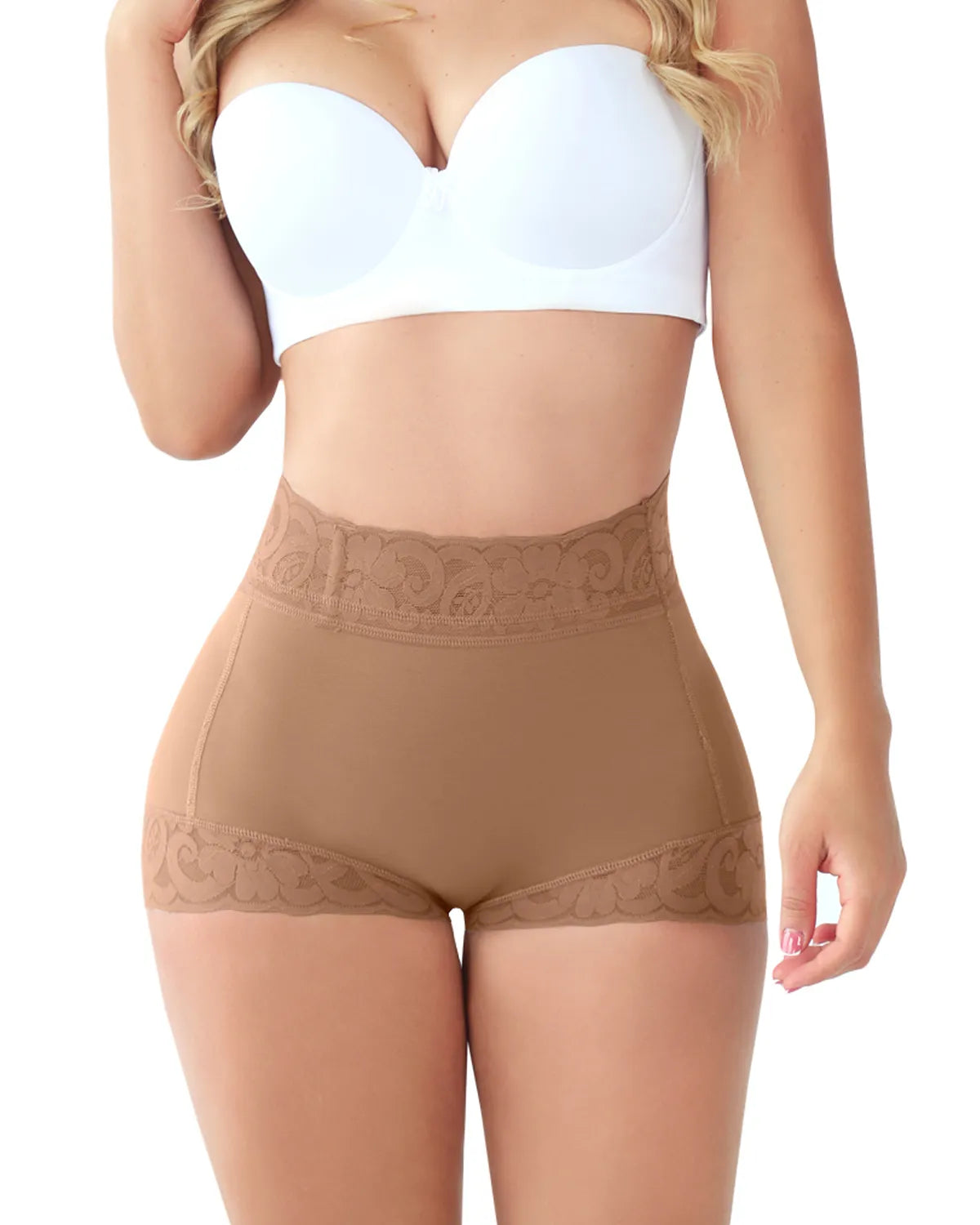 Naotstore - Women Lace Classic Daily Wear Body Shaper Butt Lifter Panty Smoothing Brief