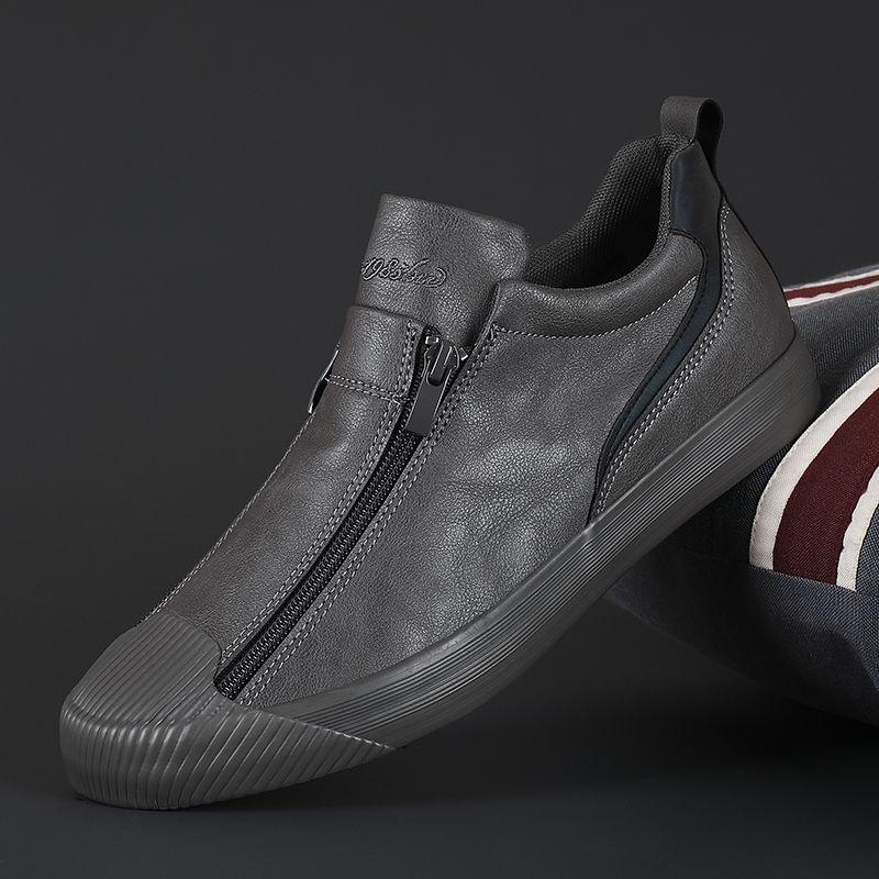 🔥This month's best-selling products💕Men's Zipper Leather Flats - naotstore