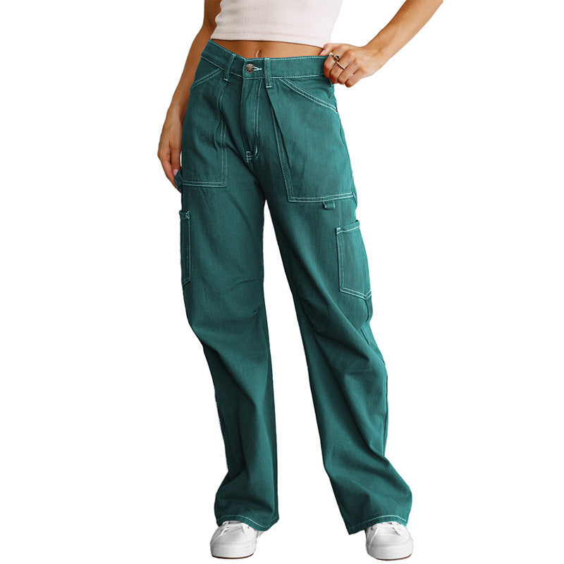 Naotstore - Baggy Drop Rise Cargo Jeans