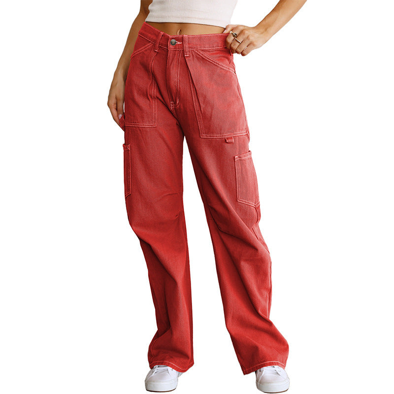 Naotstore - Baggy Drop Rise Cargo Jeans
