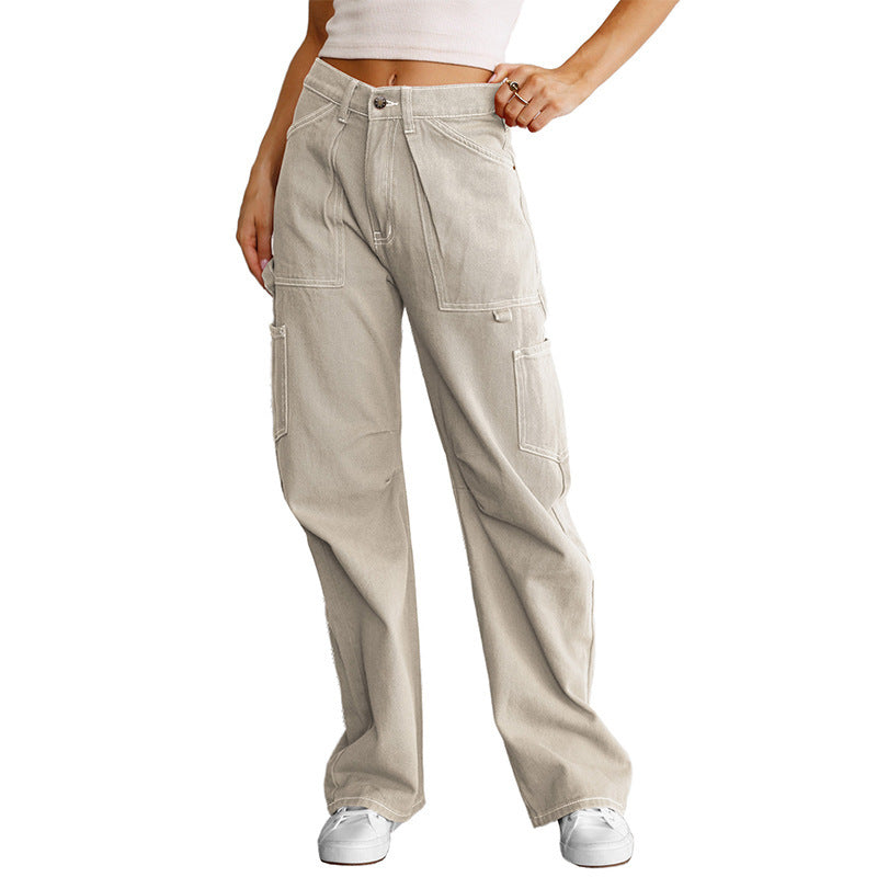 Naotstore - Baggy Drop Rise Cargo Jeans
