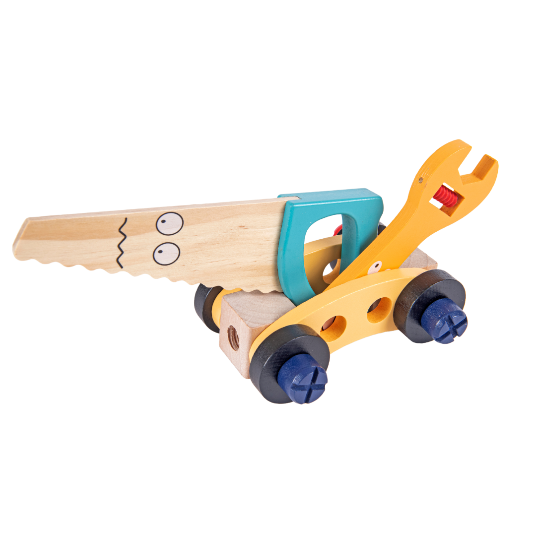 Naotstore - Wooden Tool Kit Set with Tool Box