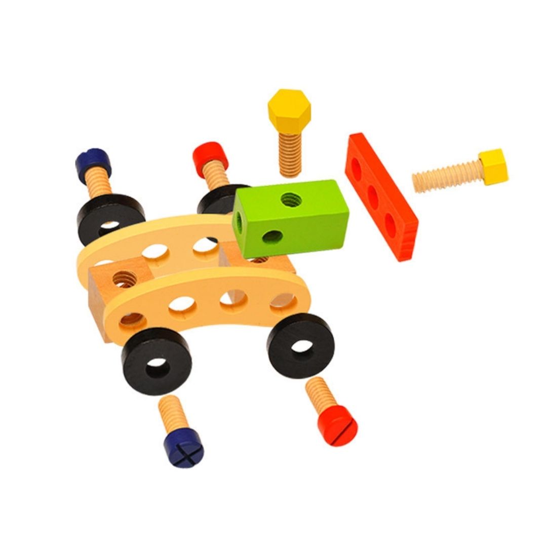 Naotstore - Wooden Tool Kit Set with Tool Box