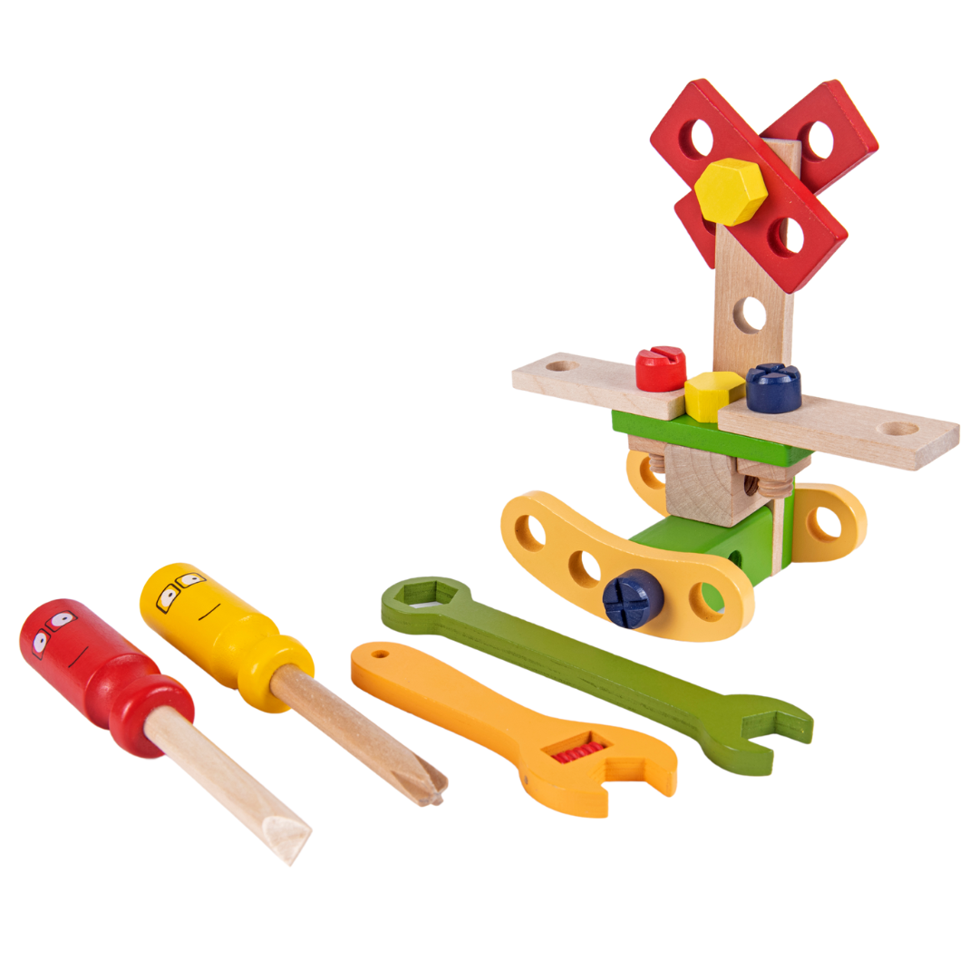 Naotstore - Wooden Tool Kit Set with Tool Box