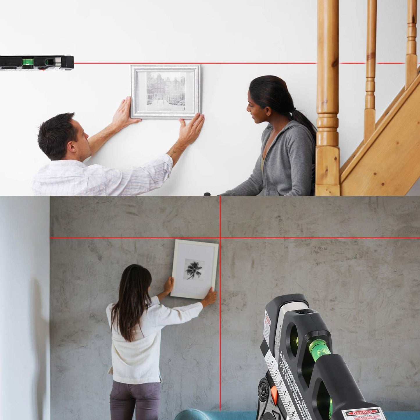 Naotstore - Laser Level Ruler Multi-functional Household Infrared Decoration