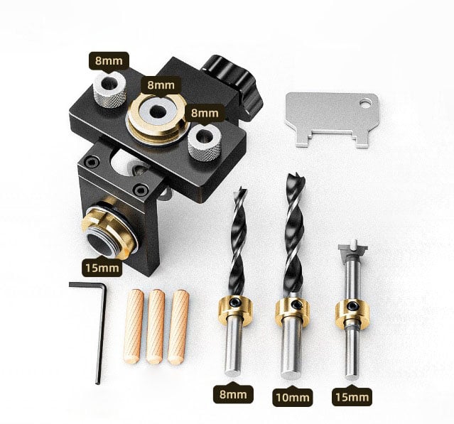 š„Useful Tools Hot Saleš„3 in 1 Adjustable Woodworking Drilling Locator Puncher Tools - naotstore