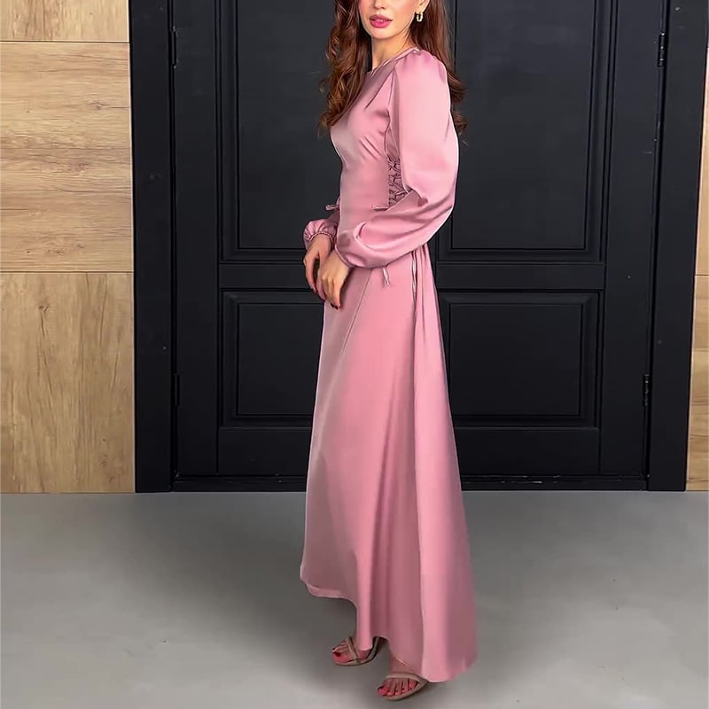 Naotstore - French Elegant Soft Elastic Cuff Long Dress