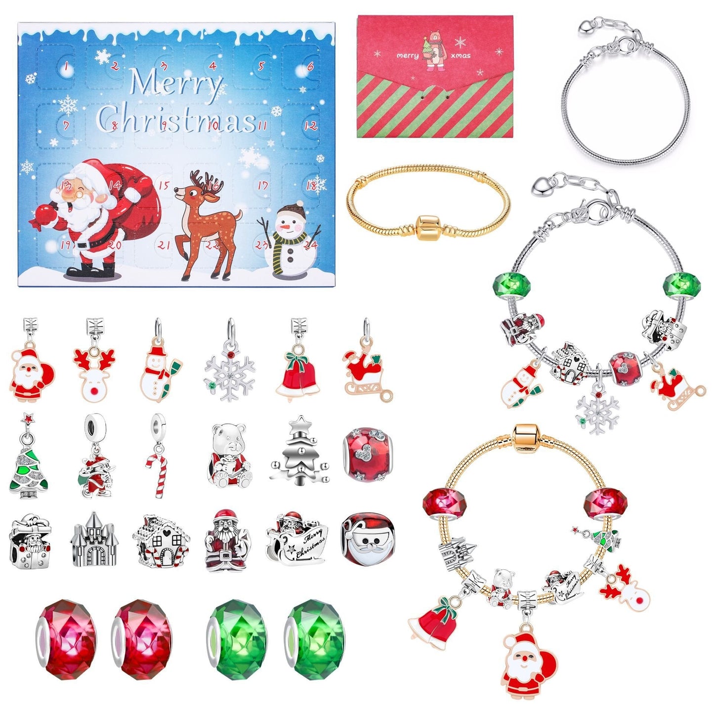 Naotstore - diy christmas advent calendar bracelets set