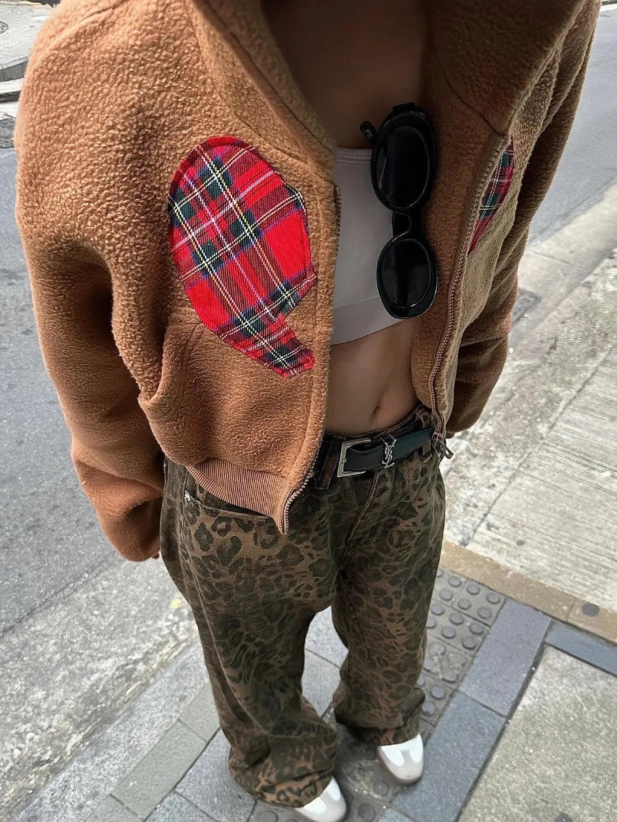 Naotstore - Viral Leopard Print Jeans