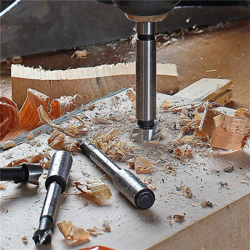 Naotstore - Bit Set with Round Shank for Wood