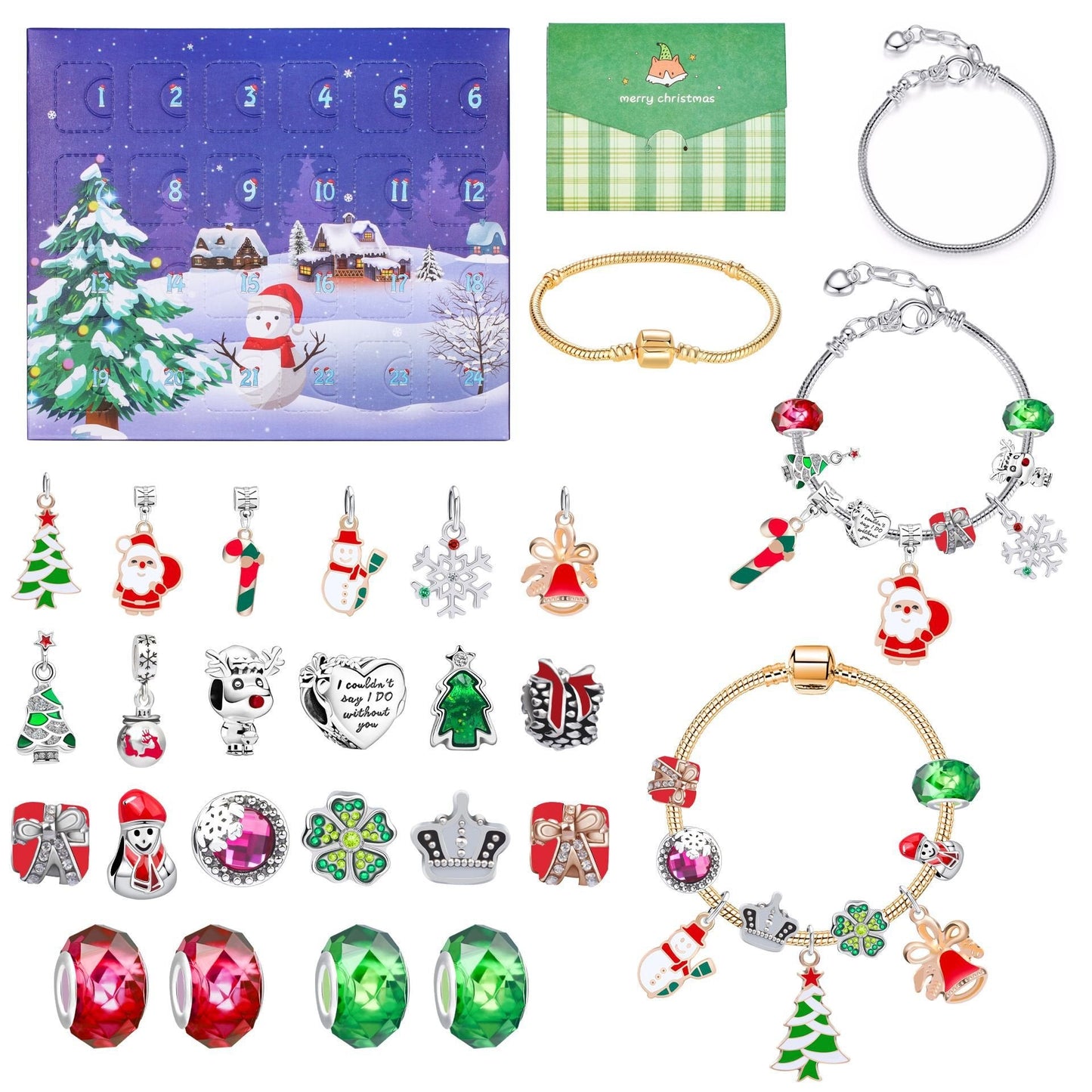 Naotstore - diy christmas advent calendar bracelets set