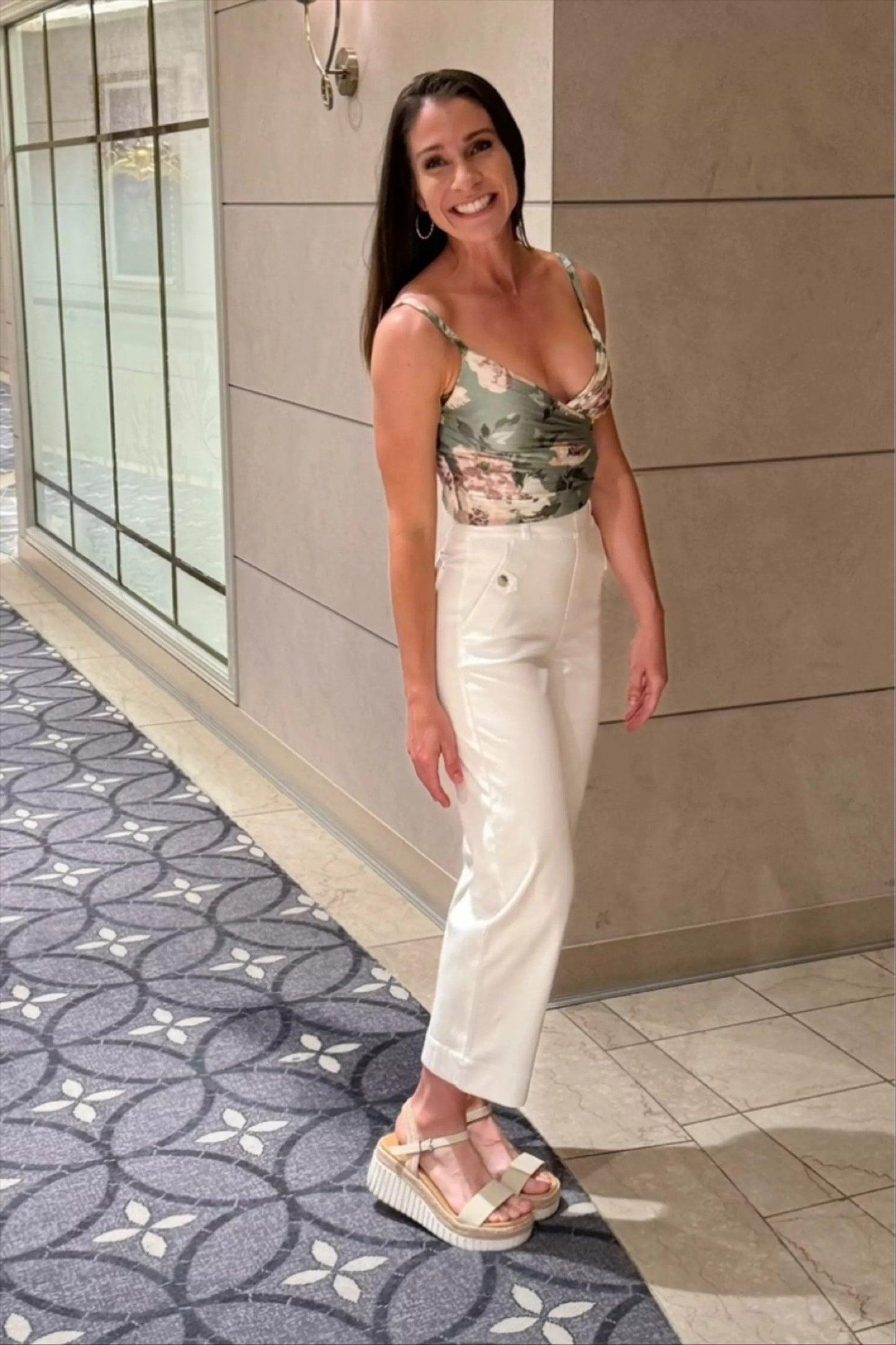đLast day! đ„Special sale -Tummy Control Twill Cropped Wide Leg Pant - naotstore