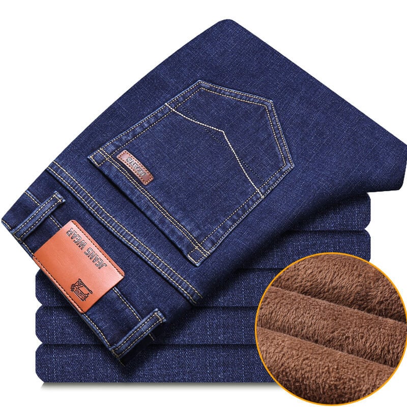 Naotstore - Male Loose Stretchy Denim Straight Pants