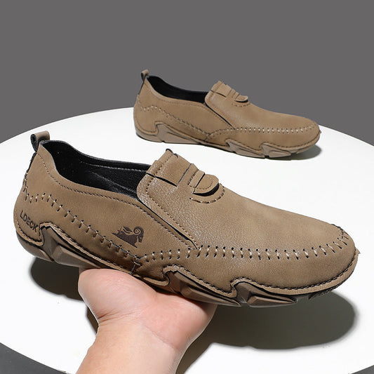 Naotstore - Italian Hand Stitched Plus Size Men's Shoes Low Top Men's Casual Shoes
