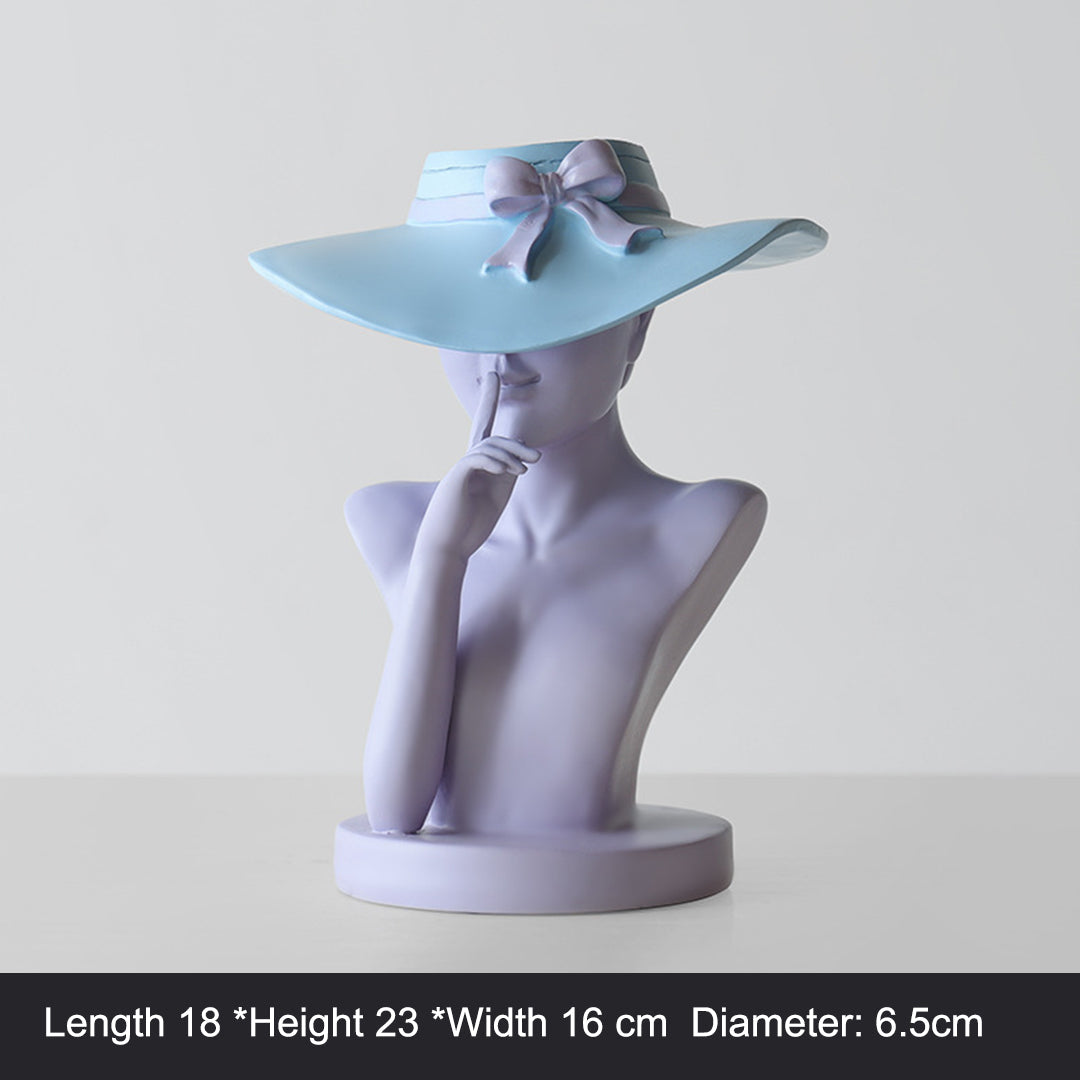 Naotstore - Modern Girl Statue Flower Vase