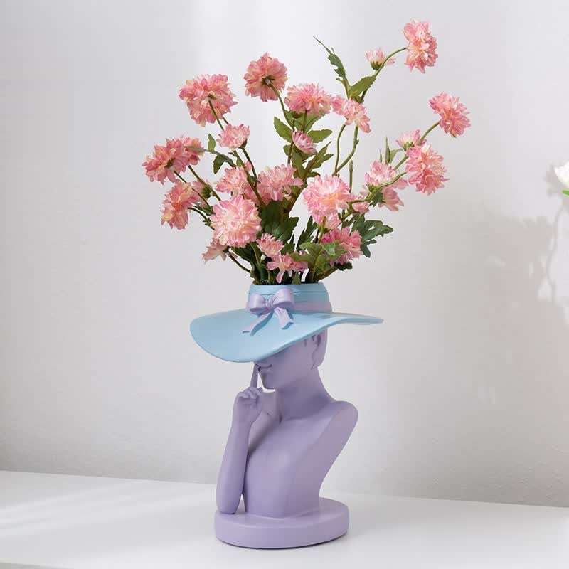 Naotstore - Modern Girl Statue Flower Vase