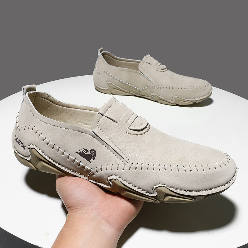 Naotstore - Italian Hand Stitched Plus Size Men's Shoes Low Top Men's Casual Shoes