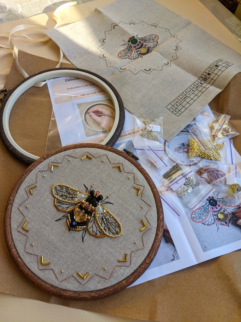 Naotstore - Insect Bead Embroidery DIY Craft Kit