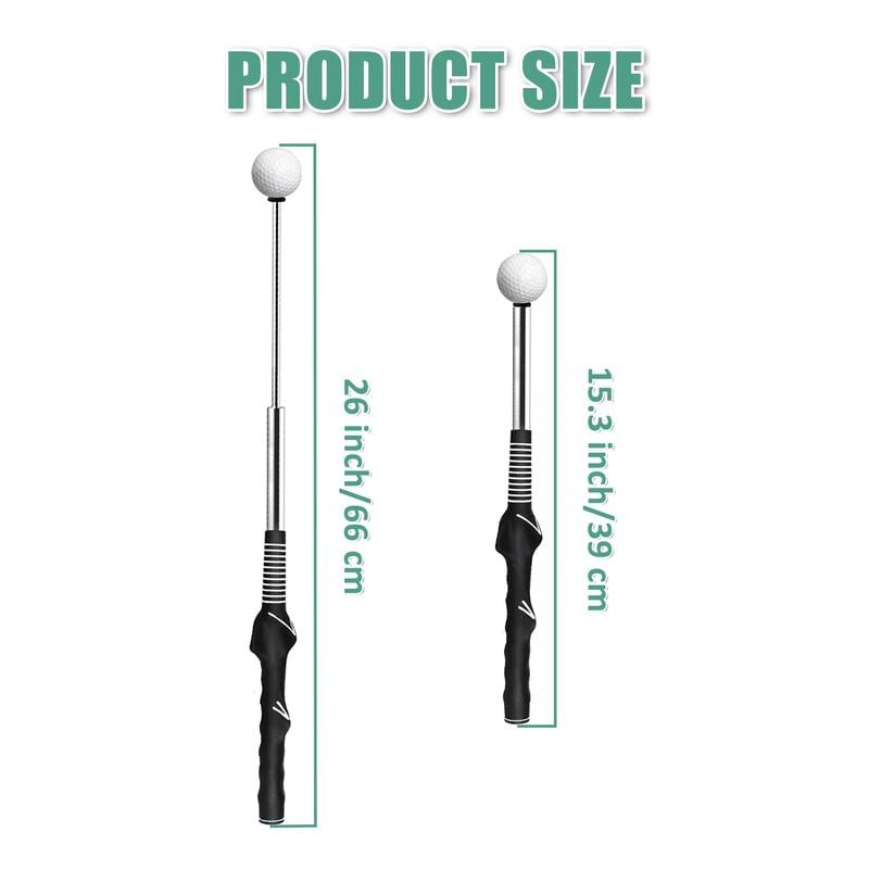 đRetractable Telescopic Golf Swing Training Aid Practice Club
