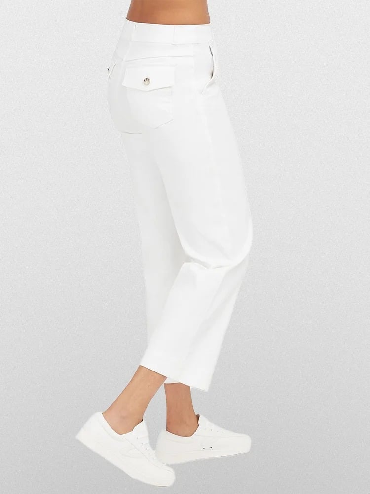 đLast day! đ„Special sale -Tummy Control Twill Cropped Wide Leg Pant - naotstore