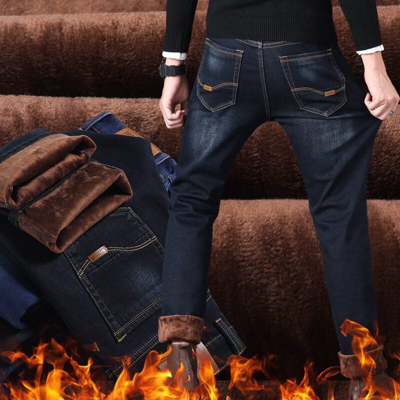 Naotstore - Male Loose Stretchy Denim Straight Pants