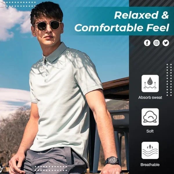 Naotstore - Summer Cool Ice Quick Dry Polo Shirt