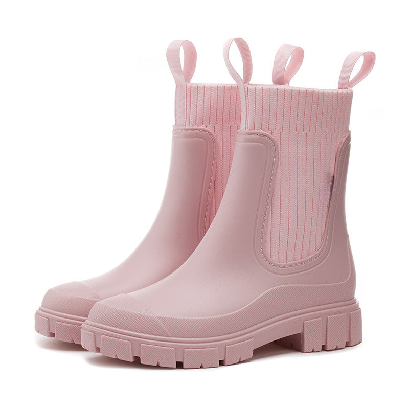 Naotstore - Waterproof Non-Slip Thick Sole Mid-Calf Boots