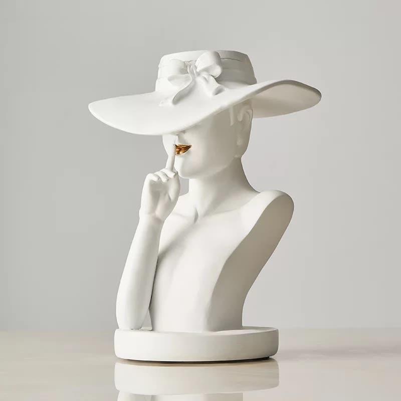 Naotstore - Modern Girl Statue Flower Vase