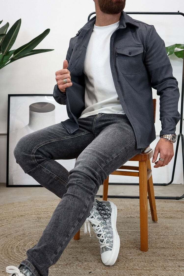 Naotstore - Button Down Shirt Jacket