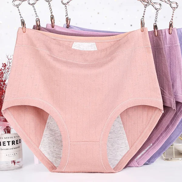 💥Buy 1 get 2 free - High-waisted large-size pure cotton antibacterial and leak-proof physiological underwear - naotstore