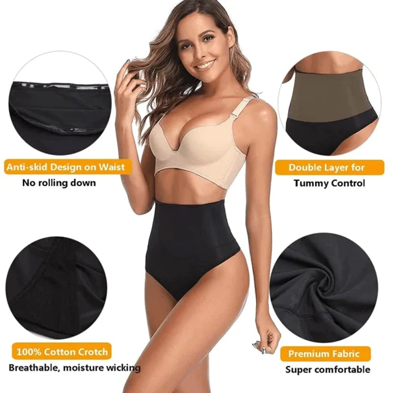 š„Buy 1 get 1 free - High Waist Tummy Control Thong - naotstore