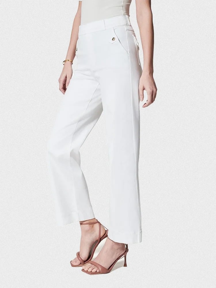 đLast day! đ„Special sale -Tummy Control Twill Cropped Wide Leg Pant - naotstore