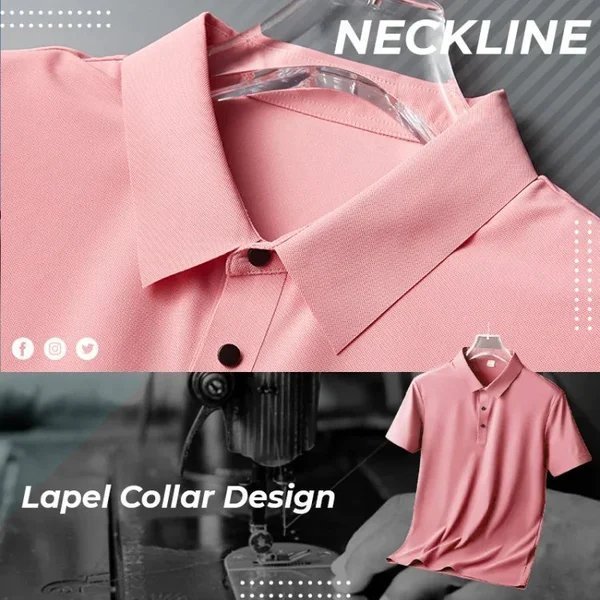 Naotstore - Summer Cool Ice Quick Dry Polo Shirt