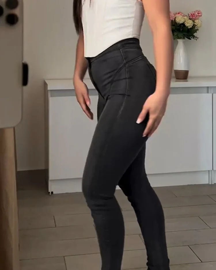 Naotstore - Curve-Shaped Stretch Skinny Jeans